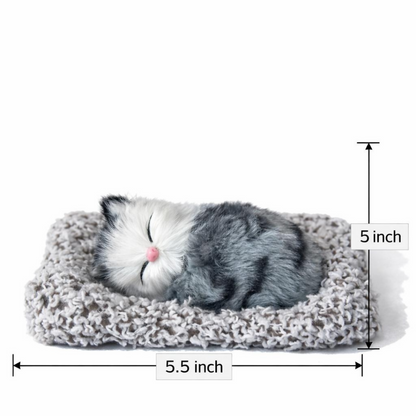 Cute Sleeping Cat Car Dashboard Decor Soft Plush Showpiece