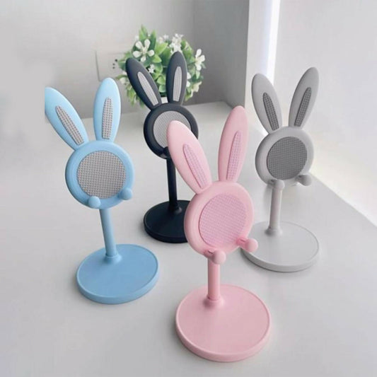 Cute Bunny Mobile Phone Stand Holder – Adjustable Desk Stand for Smartphones | Cartoon Design Universal Phone Holder for Table, Study, Office, and Kids’ Use (Mix Colors)