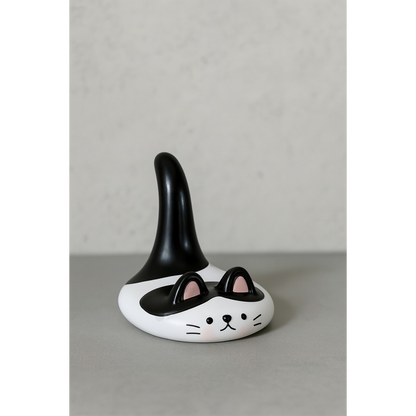 Cute Cat Phone Stand Desk Mobile Holder for Smartphone, Table & Office Decor