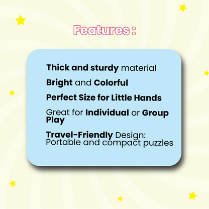 Shadow Matching Puzzle - Ages 3+ (50 cardboard puzzle pieces) Find & Match series