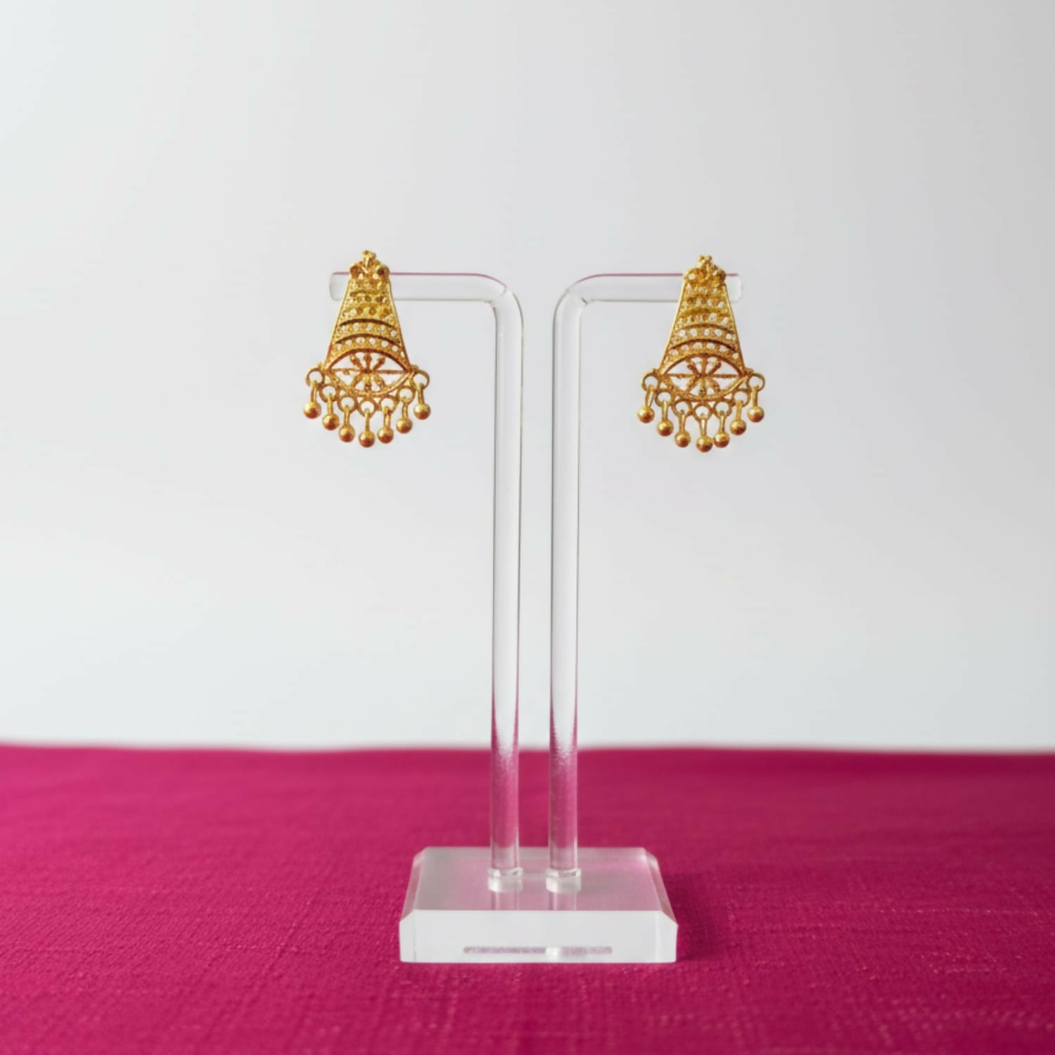 Royal Ethnic Gold Plated Jhumka | Fancy & Stylish Earrings
