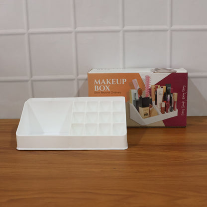 Makeup organiser used with brushes and lipsticks