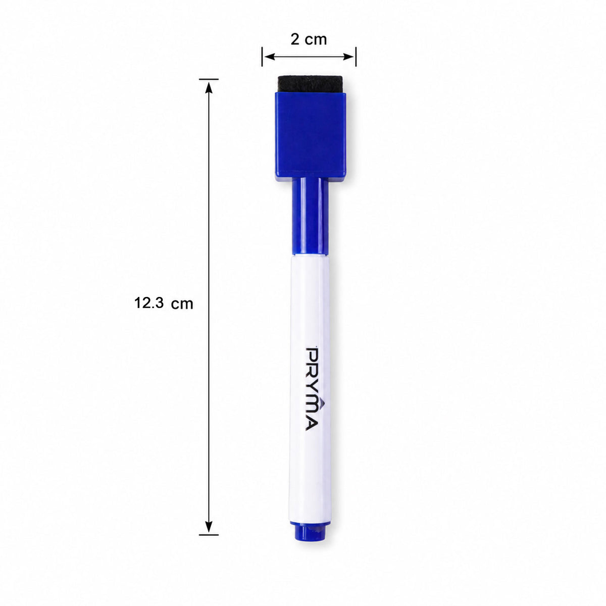 Vivid blue ink marker pen for dry erase surfaces