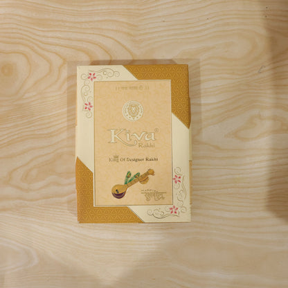 Ek Onkar Spiritual Rudraksha Rakhi for Brother with Beaded Thread Gift