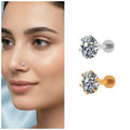 Gold and Silver Plated Nosepin Combo – Elegant Daily Wear Pair