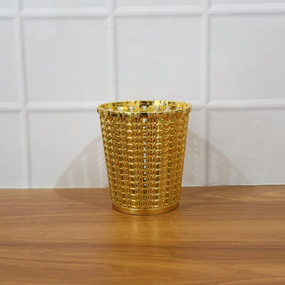 Luxury Golden Decorative Makeup Brush Holder Organizer (1 Pc)