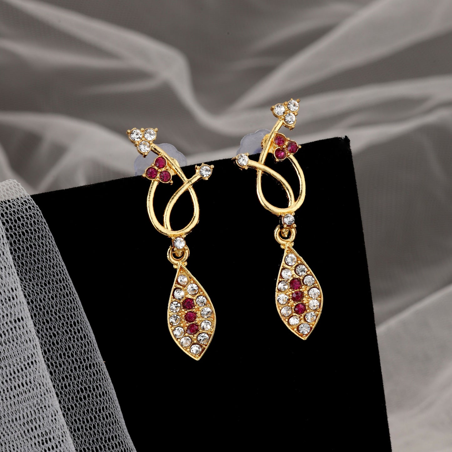 Rustic Gold & Emerald Pink Choker Set