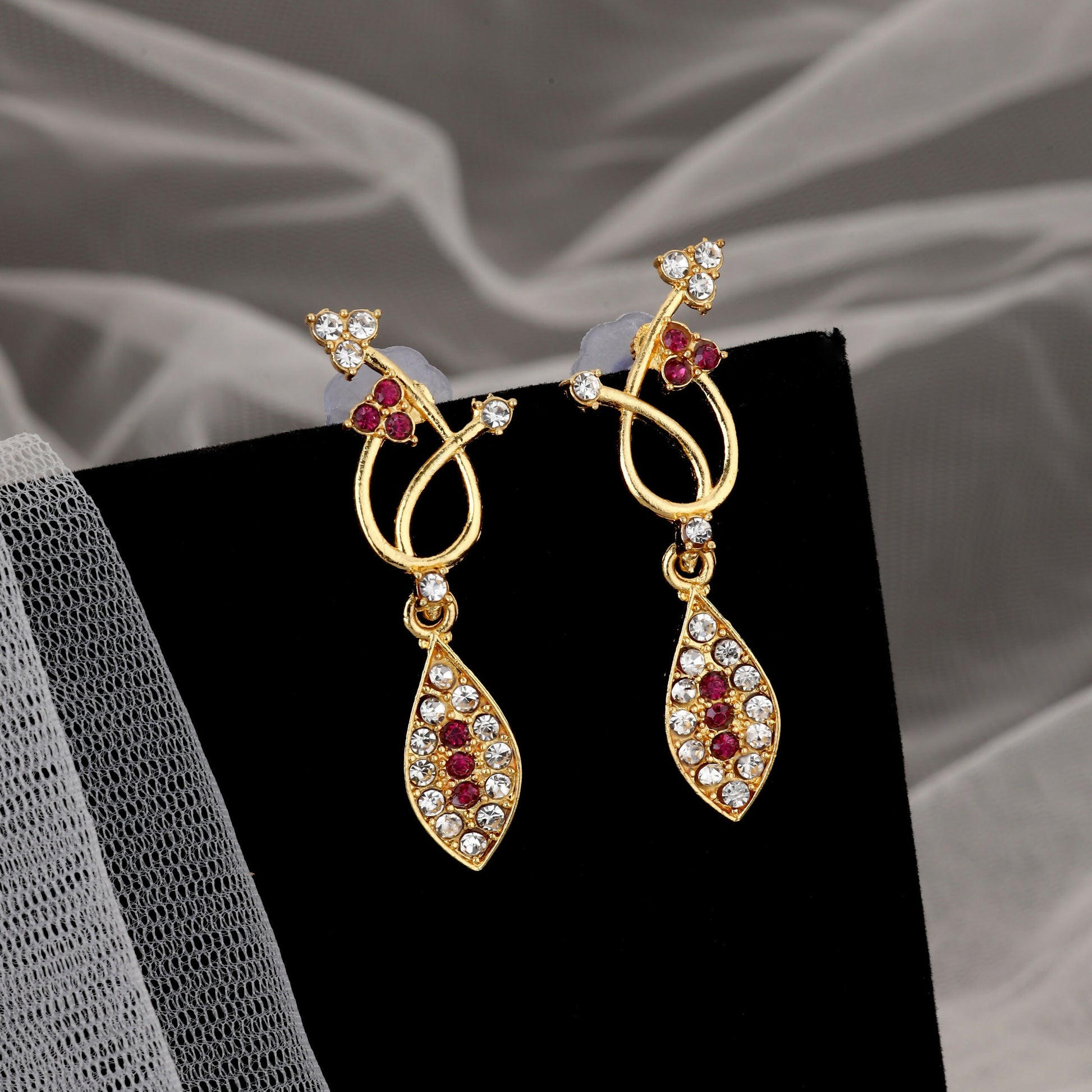 Rustic Gold & Emerald Pink Choker Set