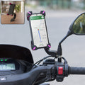 Plastic Bicycle Phone Holder Bike Mirror Mount with Flexible Arm (1 Pc)