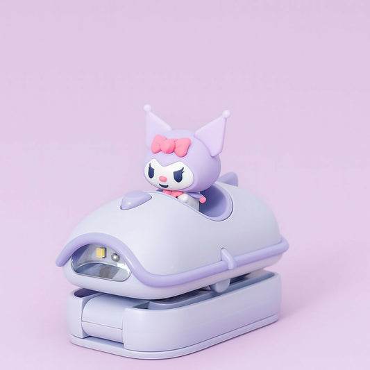 Purple Mini Folding LED Car Night Light with Clamp Base for Kids