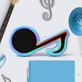 Music Note Bluetooth Speaker – Portable LED Sound for Creatives | Audila