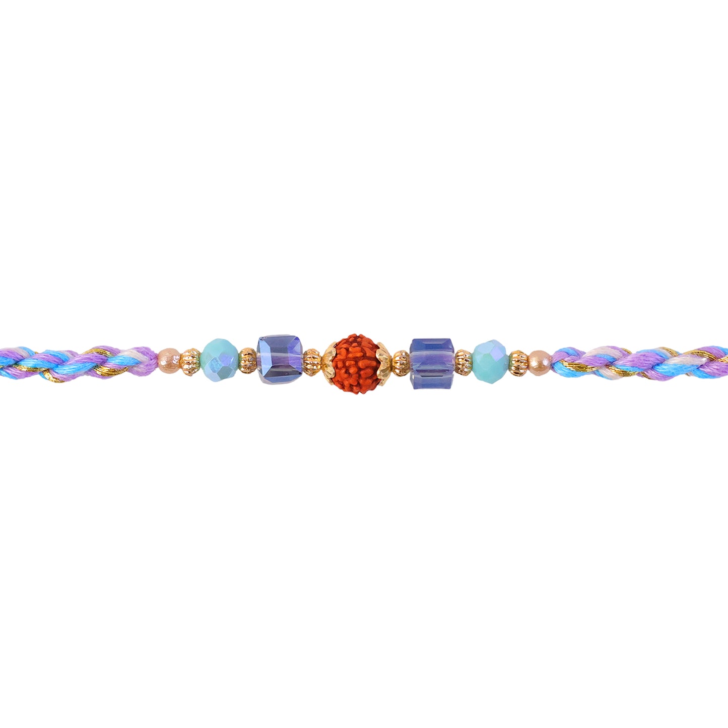 Beautiful Sparkle Designer Rakhi with Stone Work, Sleek Thread and Premium Look