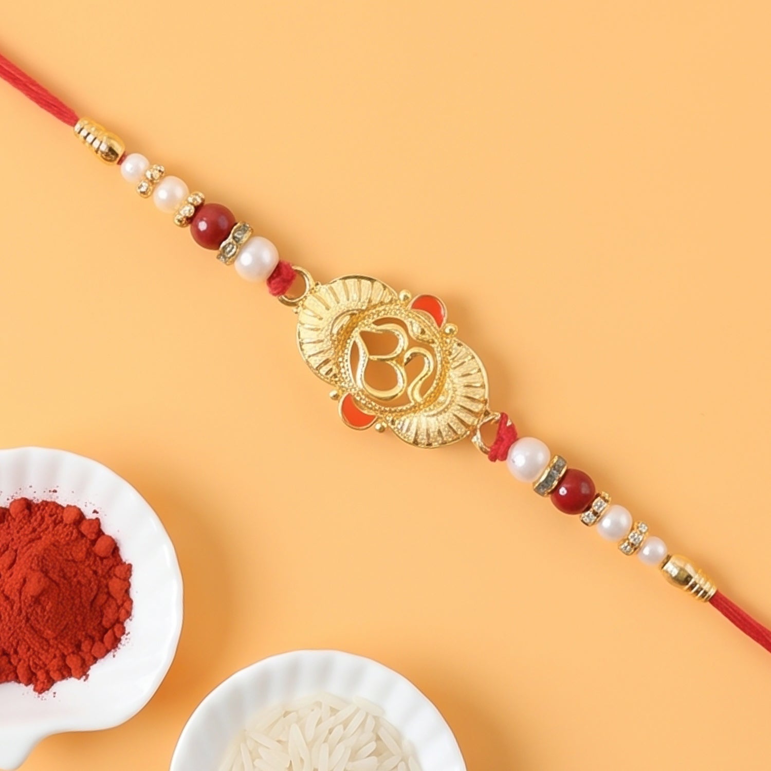 Om Design Rakhi for Raksha Bandhan Special Occasion (5pcs)