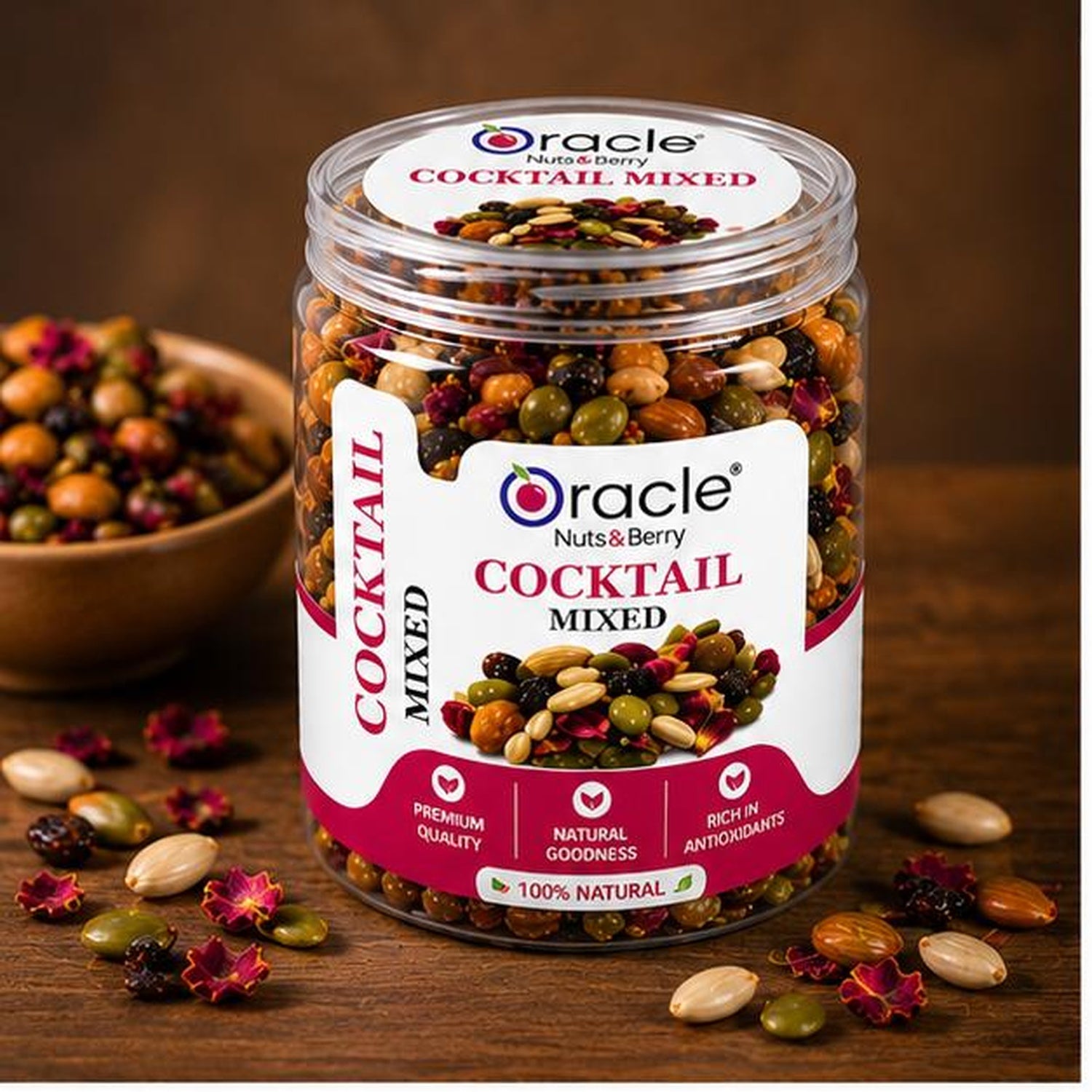 Oracle Cocktail Mixed, Crunchy Spicy Mixed Nut Seed & Namkeen Healthy Party Mix 150g