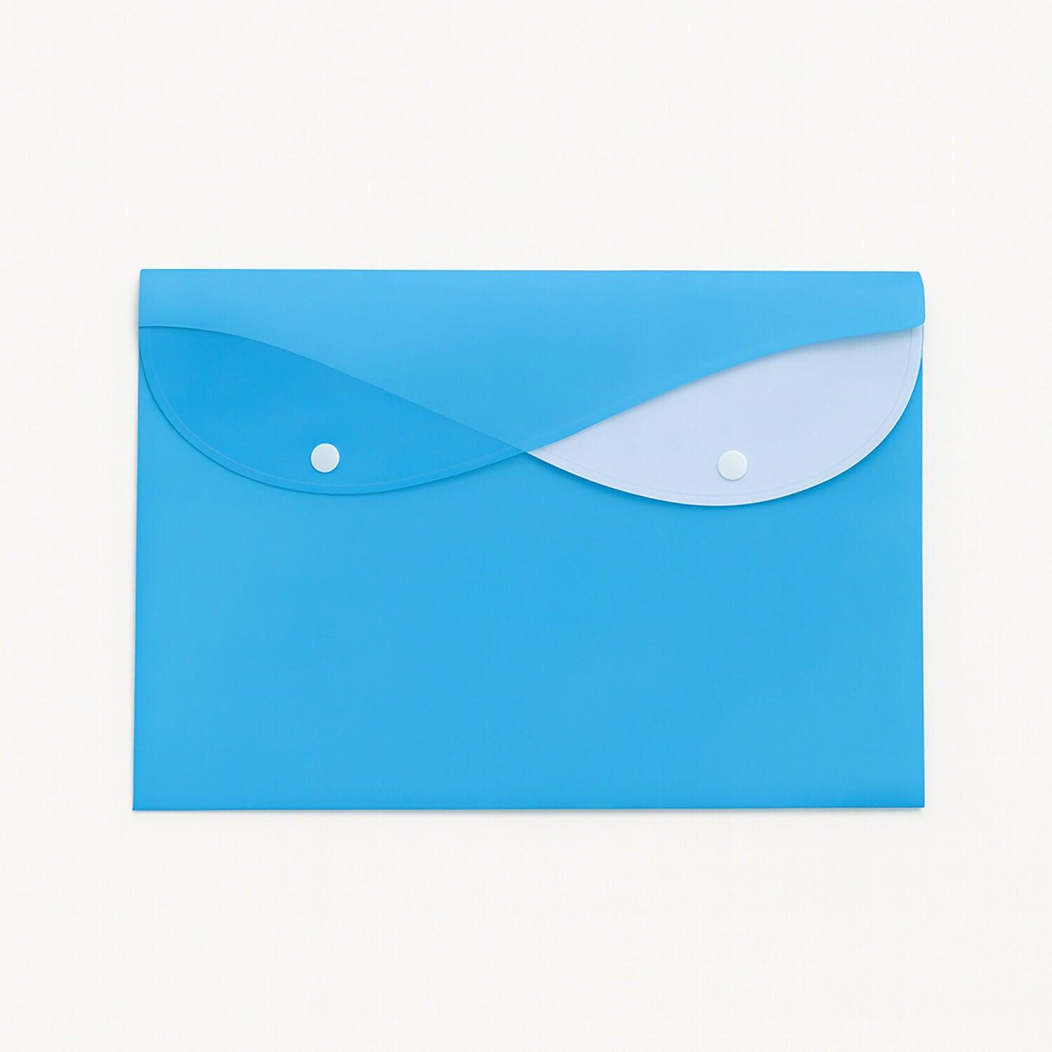Mix Design A4 Plastic Document Folder – Button Closure Envelope File for Office & School Use (1 Pc)