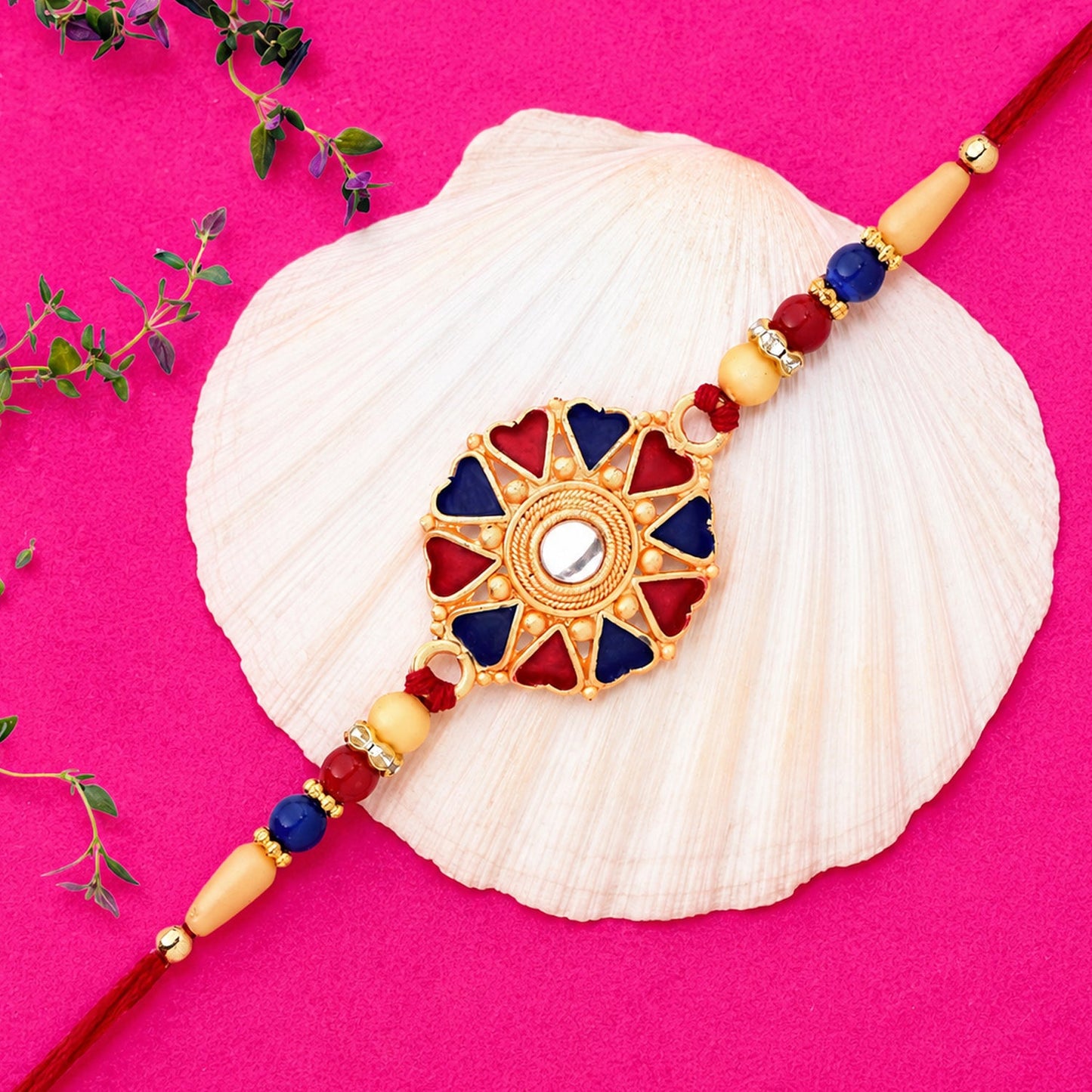 Traditional Rakhi Handcrafted & Skin-Friendly for Raksha Bandhan (10pcs)
