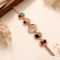 Rose Gold Bracelet Watch – Women's Analog with Crystal Stones