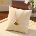 Dual Heart Pendant Necklace – Elegant Design for Women