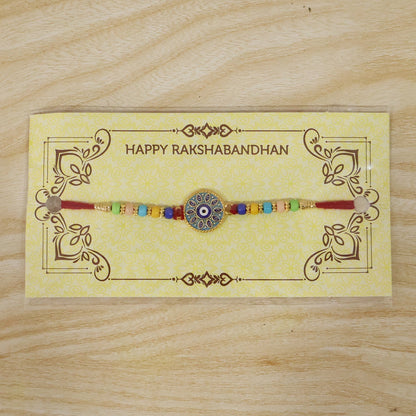 Evil Eye Mandala Rakhi Symbol of Love and Protection (10pcs)
