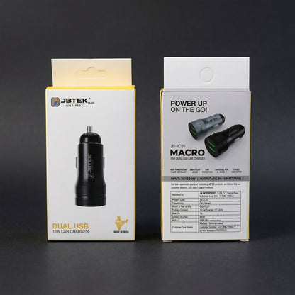 Dual USB Car Charger Fast Charging Adapter for Mobile Devices