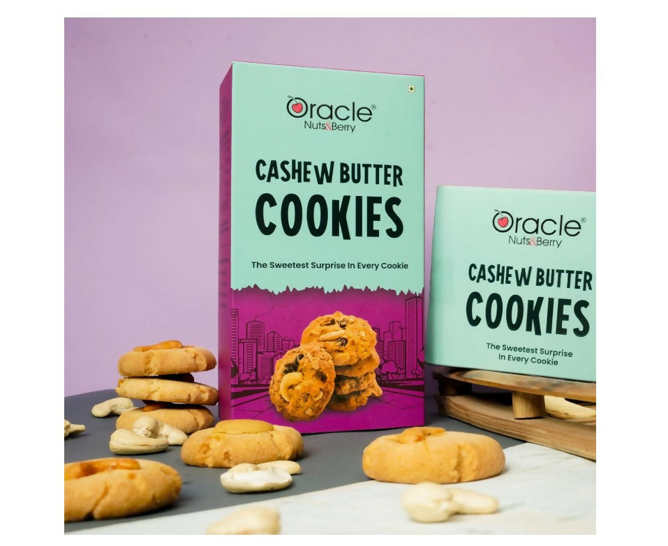 Oracle Cashew Butter Cookies – The Sweetest Surprise in Every Cookie (200 gm)