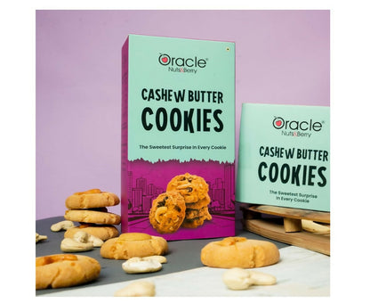Oracle Cashew Butter Cookies – The Sweetest Surprise in Every Cookie (200 gm)