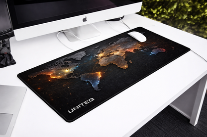 Waterproof surface of UNITEQ mouse pad with water drops