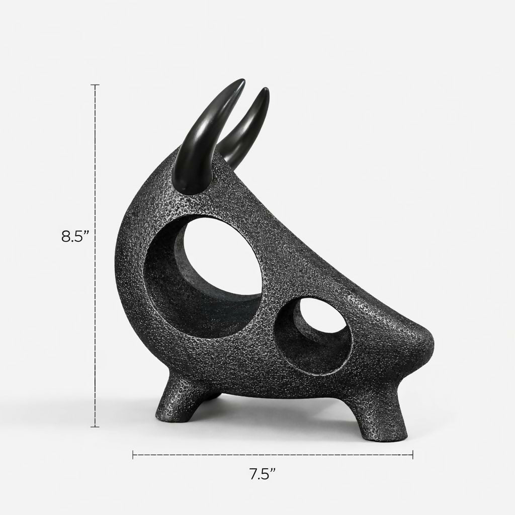 Abstract Bull Decorative Showpiece Modern Sculpture for Home and Office Décor(ANY COLOR)