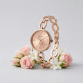 Women's Wrist Watch – Rose Gold Elegant Chain Strap with Butterfly Dial