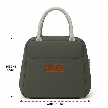 Premium Insulated Multicolor Tiffin Bag for Office & Travel Waterproof & Easy-to-Clean Lunch Bag (Mix Colour/ 1Pc)