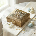 Handcrafted Brass Peacocks Jewellery Box – Elegant Storage & Decor