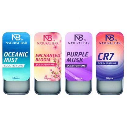 Unisex solid perfume combo offering multiple fragrance options