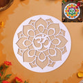 Om Mandala Rangoli Design – Mess-Free Pooja Decoration
