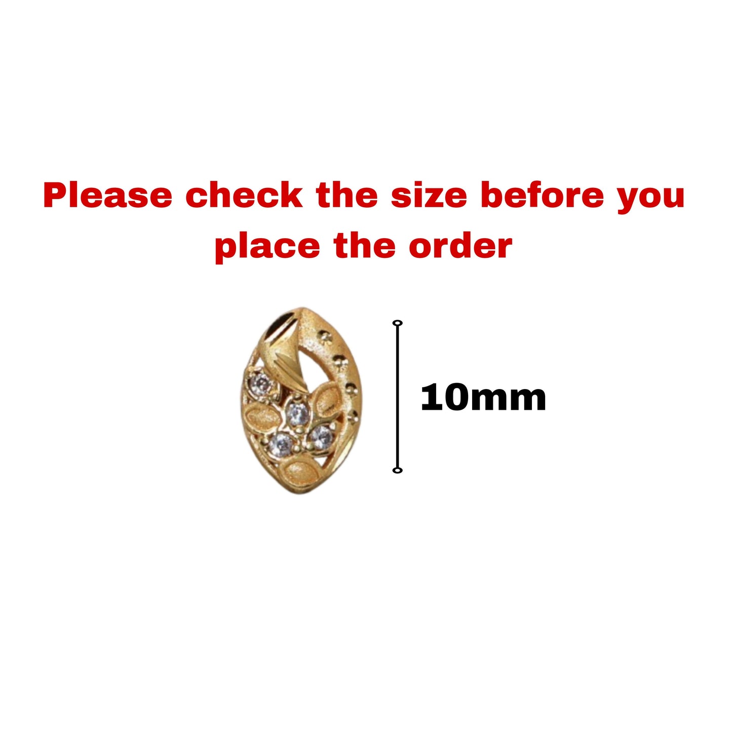 Gold-Plated AD Floral Stud Earrings for women and girls