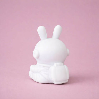 Golden Cute Bunny Astronaut LED Night Lamp with Star for Kids Room Decor