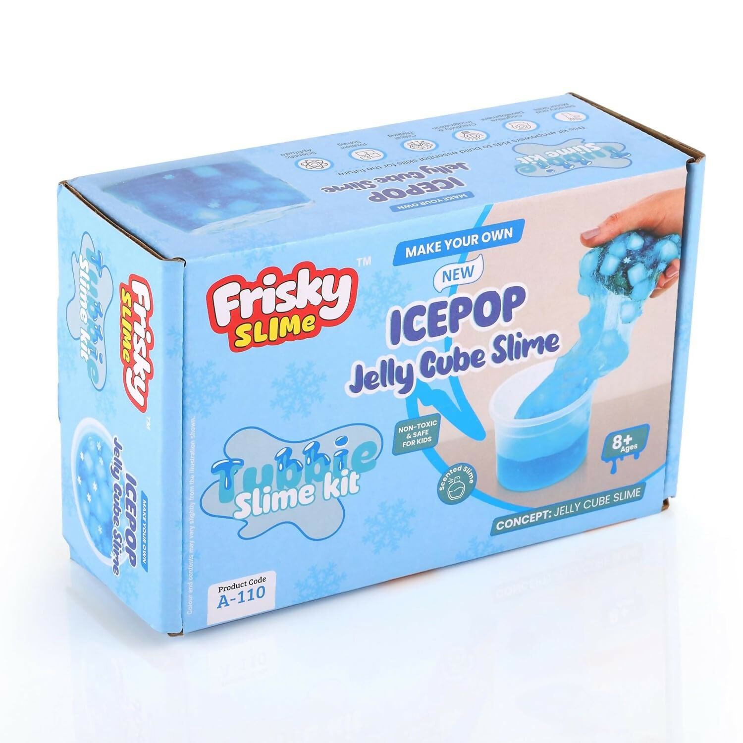 Icepop Jelly Cube Slime Making Kit for Kids – DIY Tubbie Slime Kit with Activator