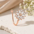 Anti Tarnish Nose Stud – Elegant Floral Design for Women & Girls