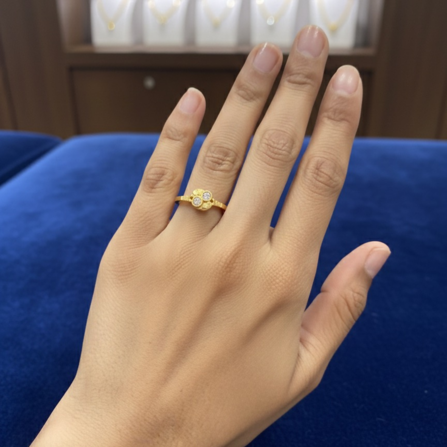 Premium Gold-Tone Designer Ring – Pack of 6 (Mix Collection)