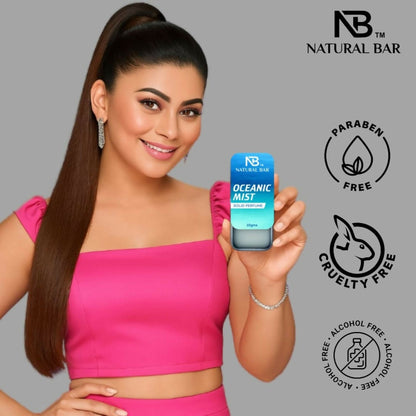 Natural Bar Oceanic Mist Solid Perfume | Alcohol Free Cologne for Men & Women | Strong & Lasting Fragrance | Gifting Set for Him & Her