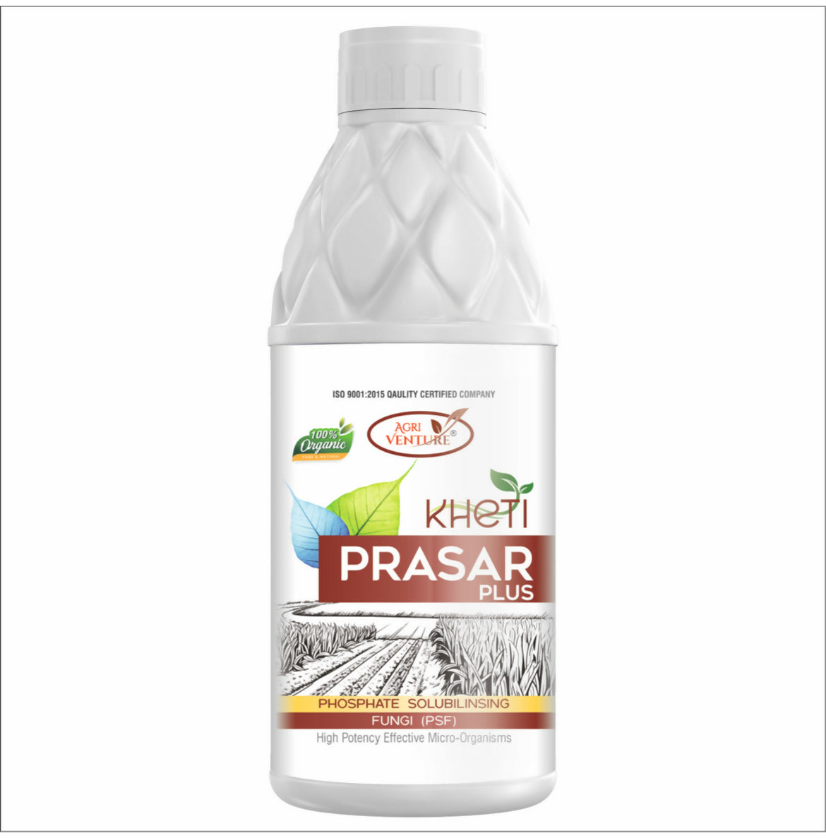AgriVenture KHETI PRASAR PLUS ( PSF - Phosphate Solubilizing Fungi ) Eco-Friendly Bactericide Organic Product BIO FIRTILIZERS (1Ltr)