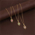 Elegant Heart Leaf Gold Pendant Necklace – Subtle Romantic Charm