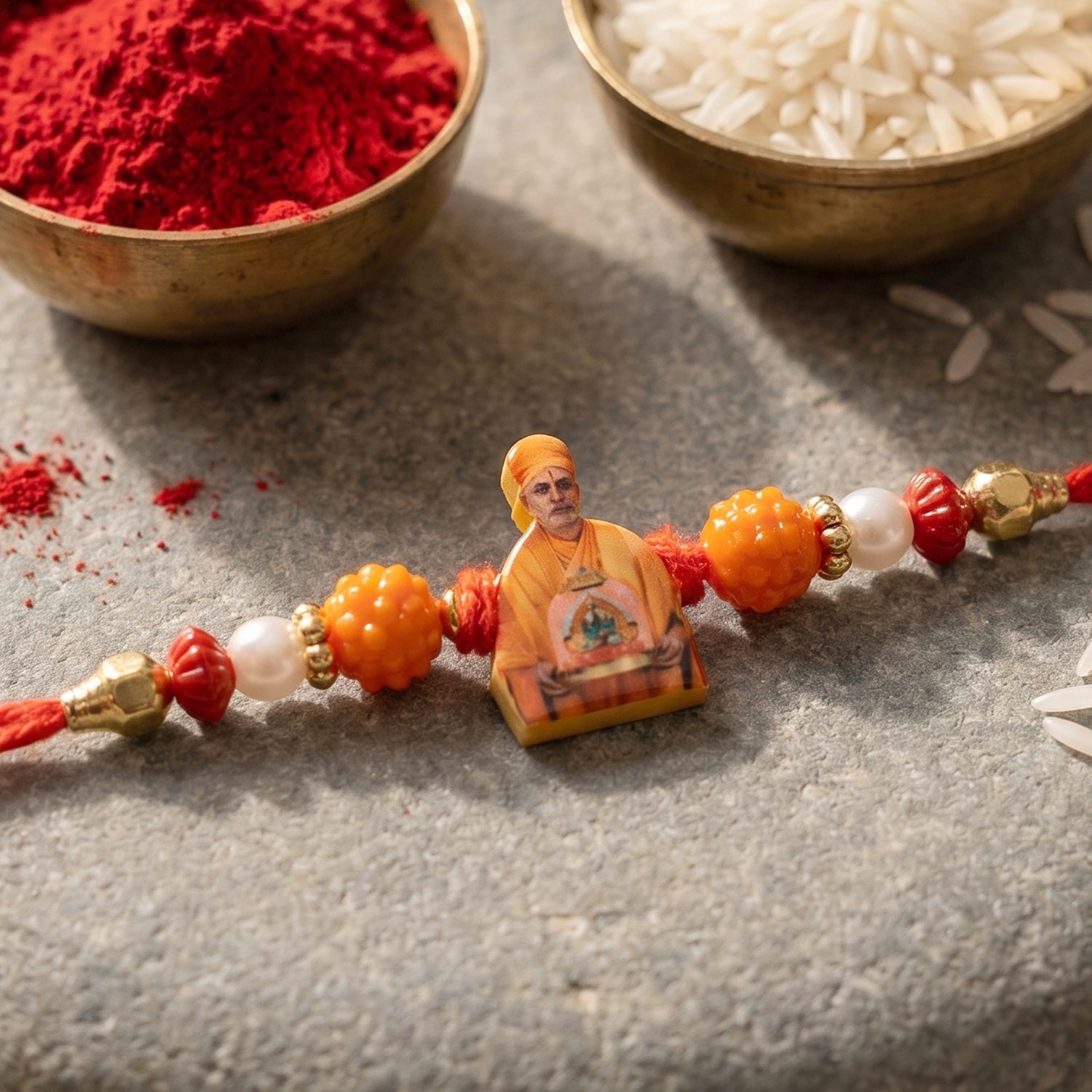 Traditional decorative Rakhi showcasing intricate design