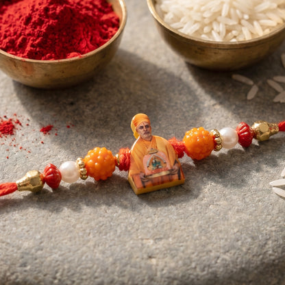 Traditional decorative Rakhi showcasing intricate design