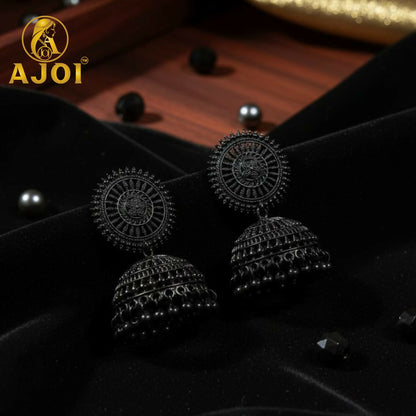 Black Oxidized Traditional Earrings