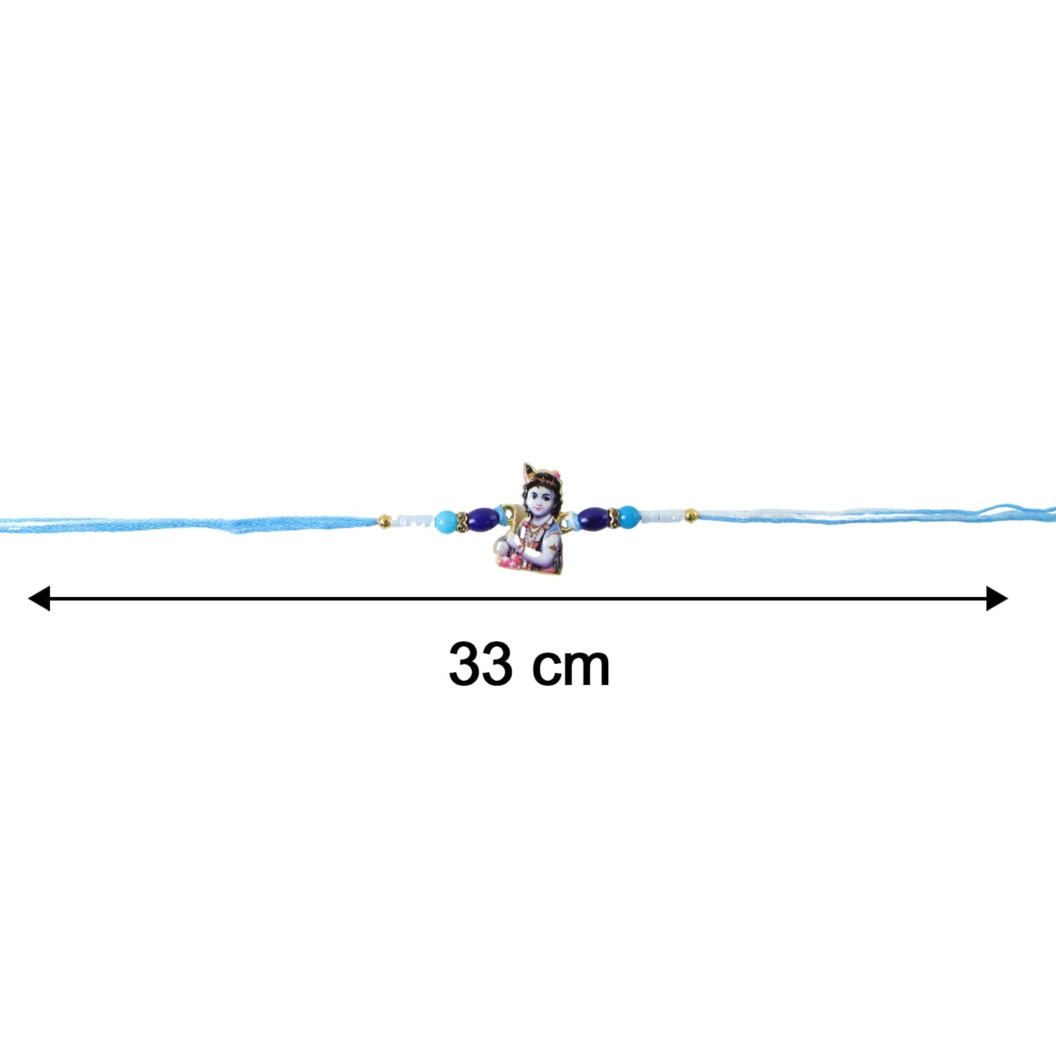 Lord Krishna Rakhi for Raksha Bandhan with Beads Design (5pcs)