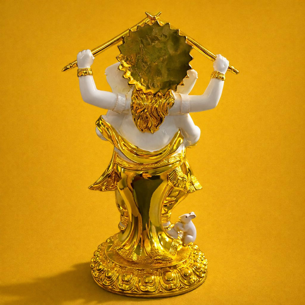Lord Ganesha Dancing Statue Decorative Showpiece for Home Temple Decor
