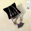 Oxidised Multicolor Beaded Necklace – Traditional Handcrafted Jewellery Set