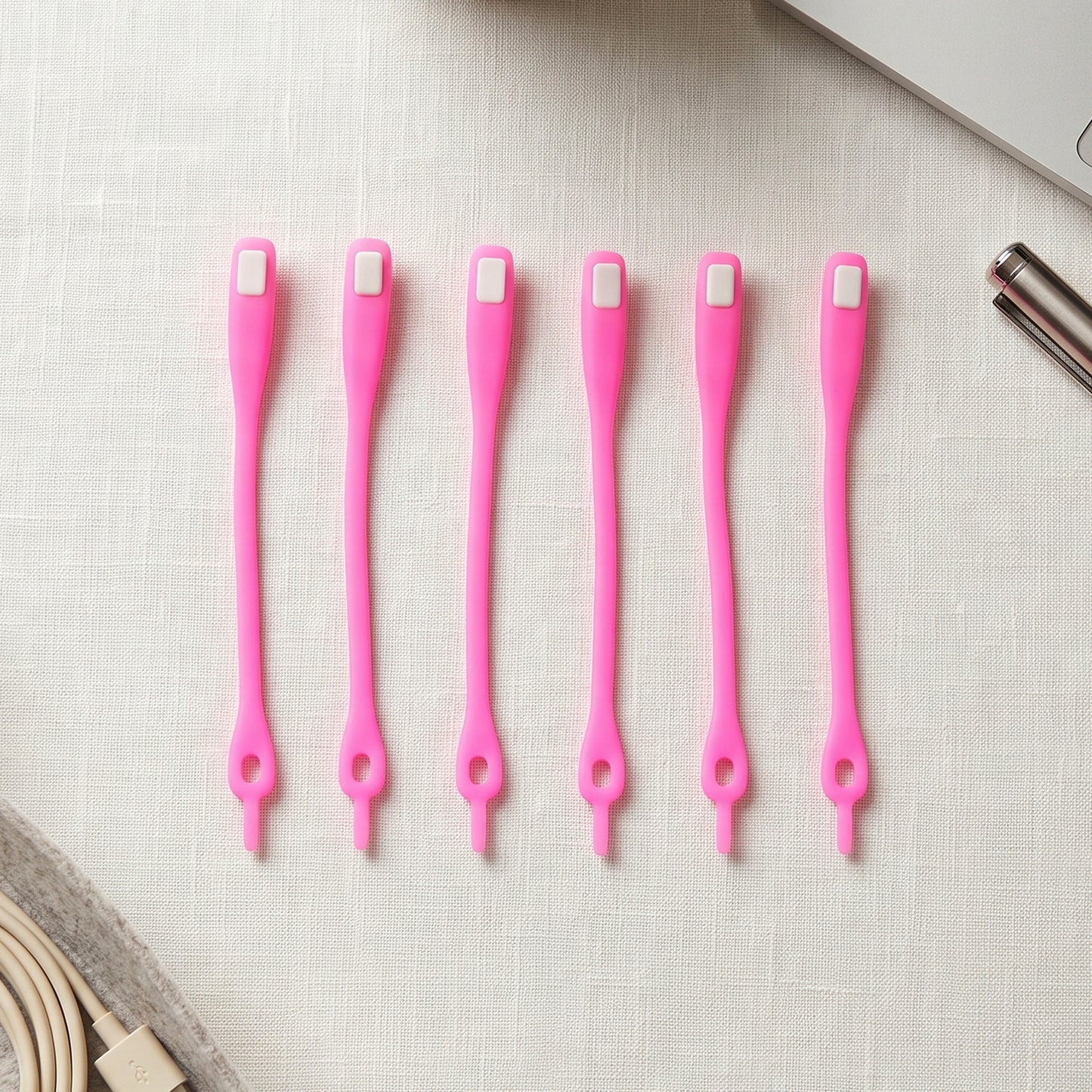 Stretchable Silicone Shoelaces No Tie Elastic Laces for Sneakers (6 Pc)