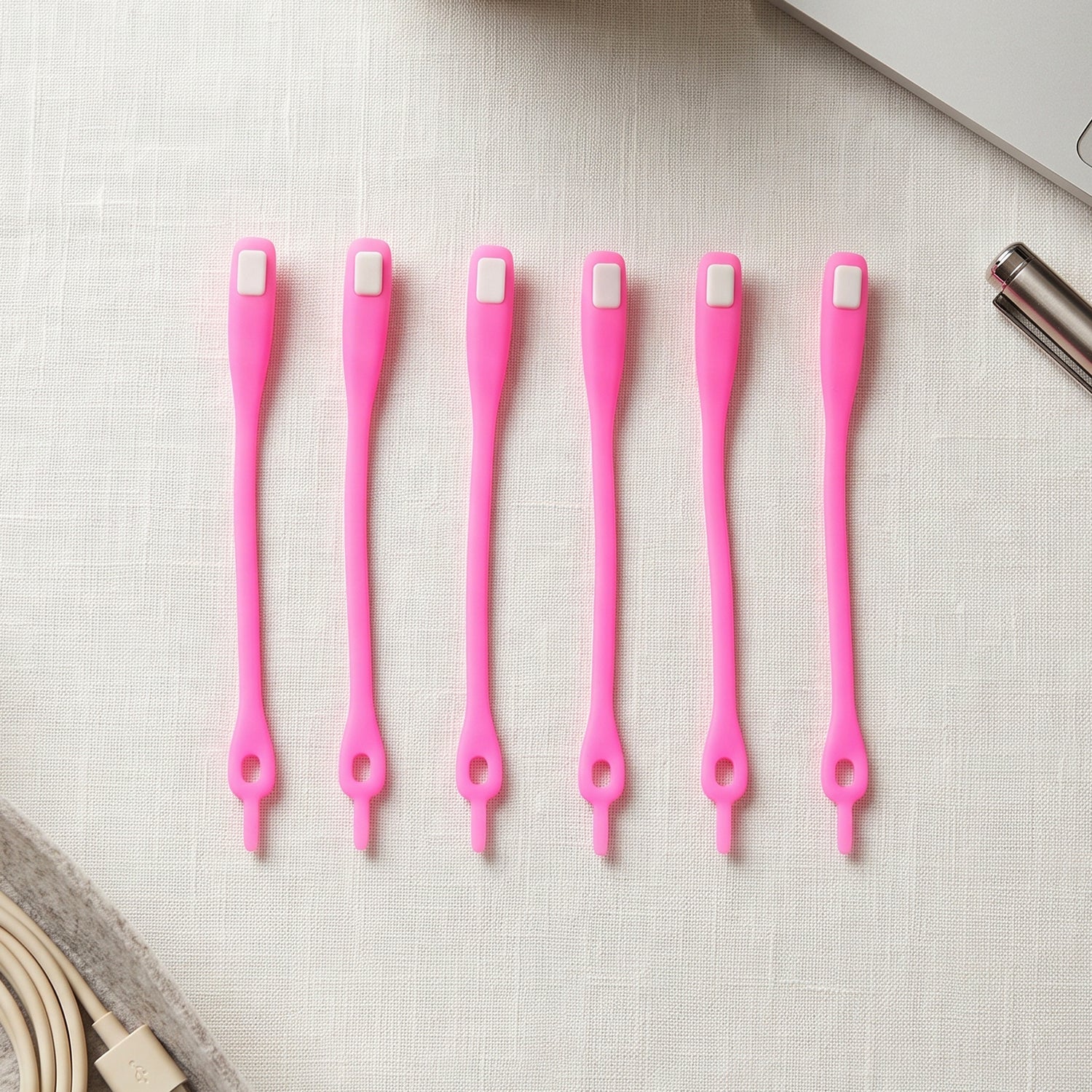 Stretchable Silicone Shoelaces No Tie Elastic Laces for Sneakers (6 Pc)