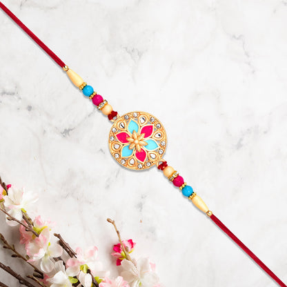 round flower rakhi